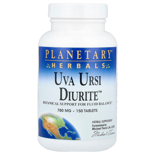 Planetary Herbals, Ува Ursi Diurite ™, 150 таблеток