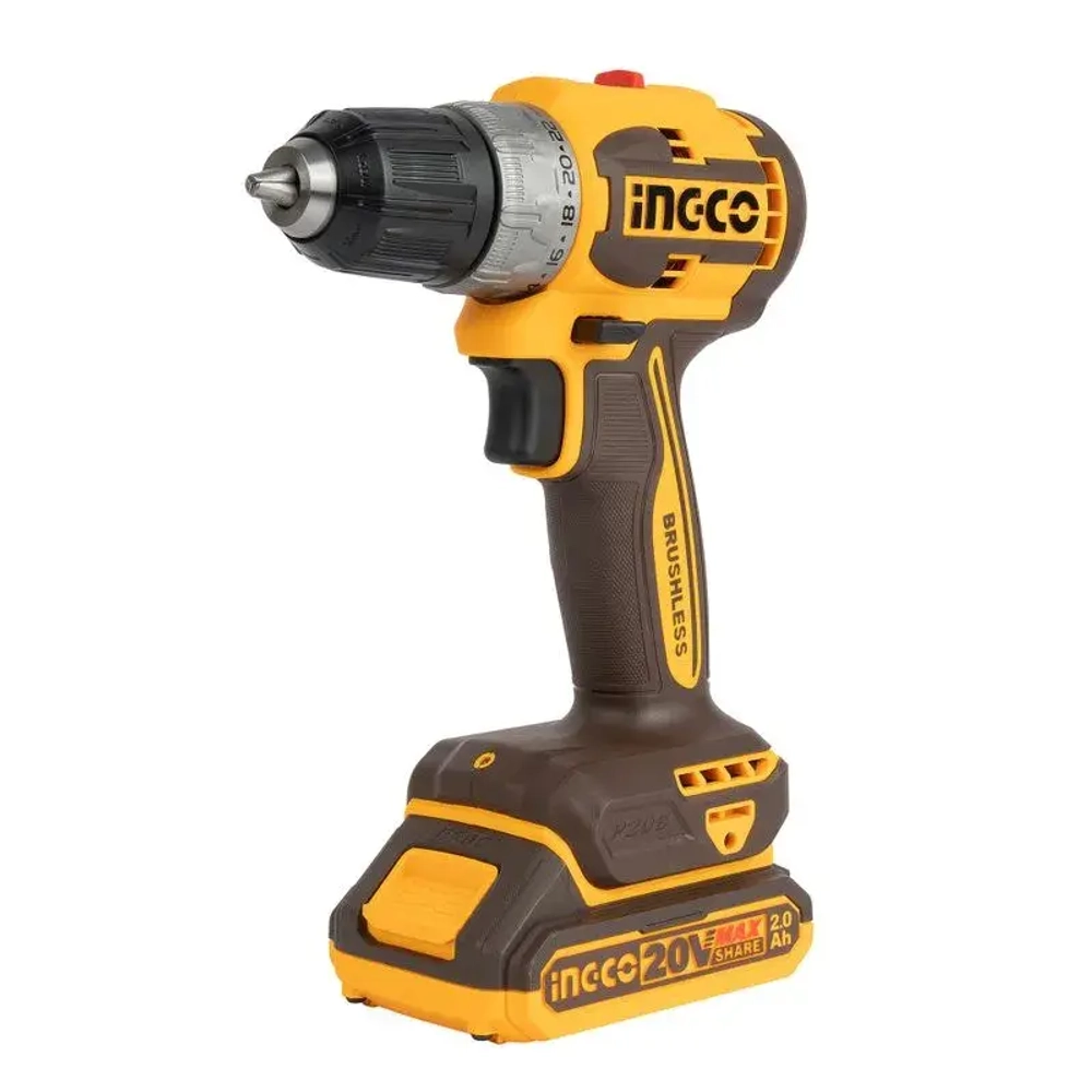 Шуруповерт бесщеточный Ingco CDLI20453 20В 2х2 Ач