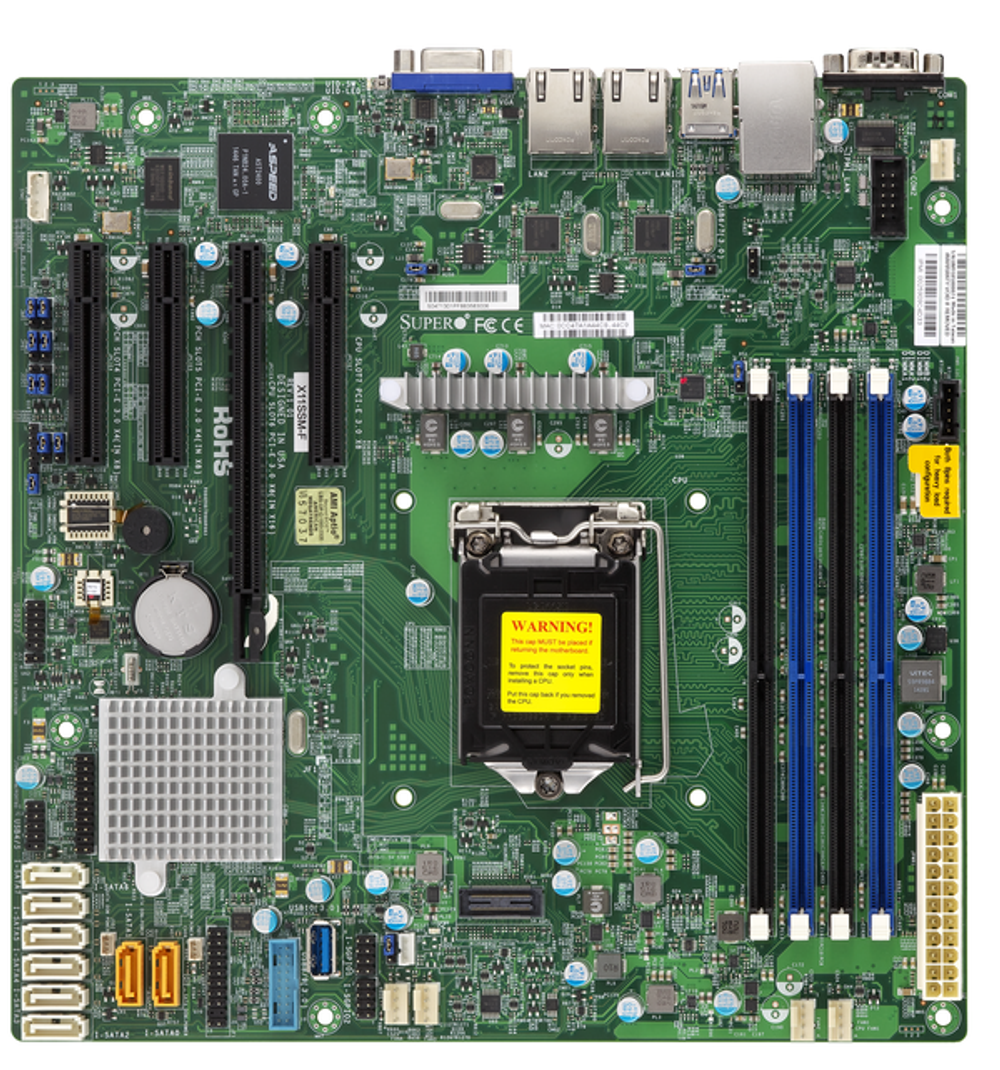Материнская плата mATX Supermicro MBD-X11SSM-F-B