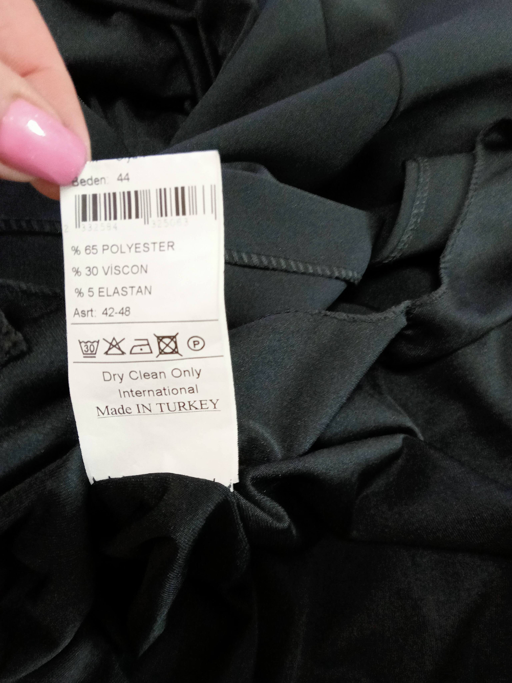 Платье чёрное комбинированное.Размер 50/52.Производство Турция.
