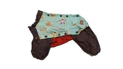 Комбинезон, утепленный байкой 27 девочка (обхват груди 55 - 61) кирпичный - темно коричневый