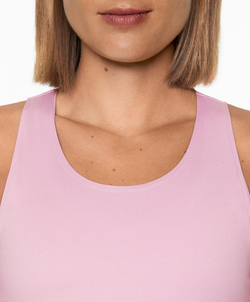 Oysho Футболка комфортлюкс с перекрестной спиной, розовый