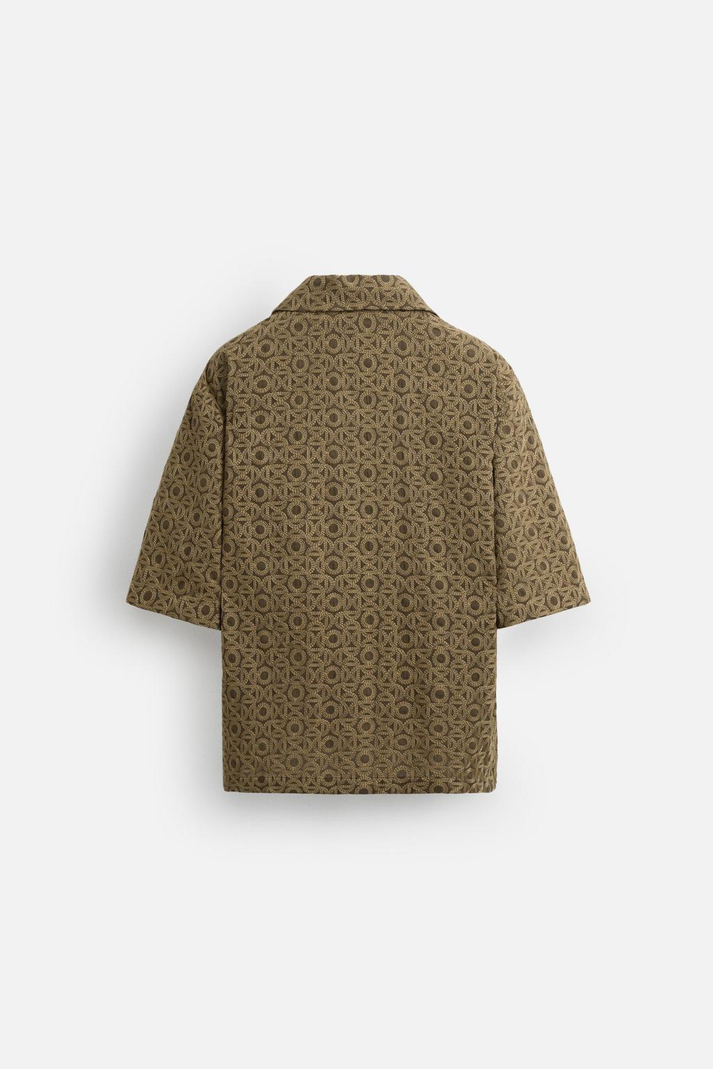 Рубашка jacquard с геометрическим узором