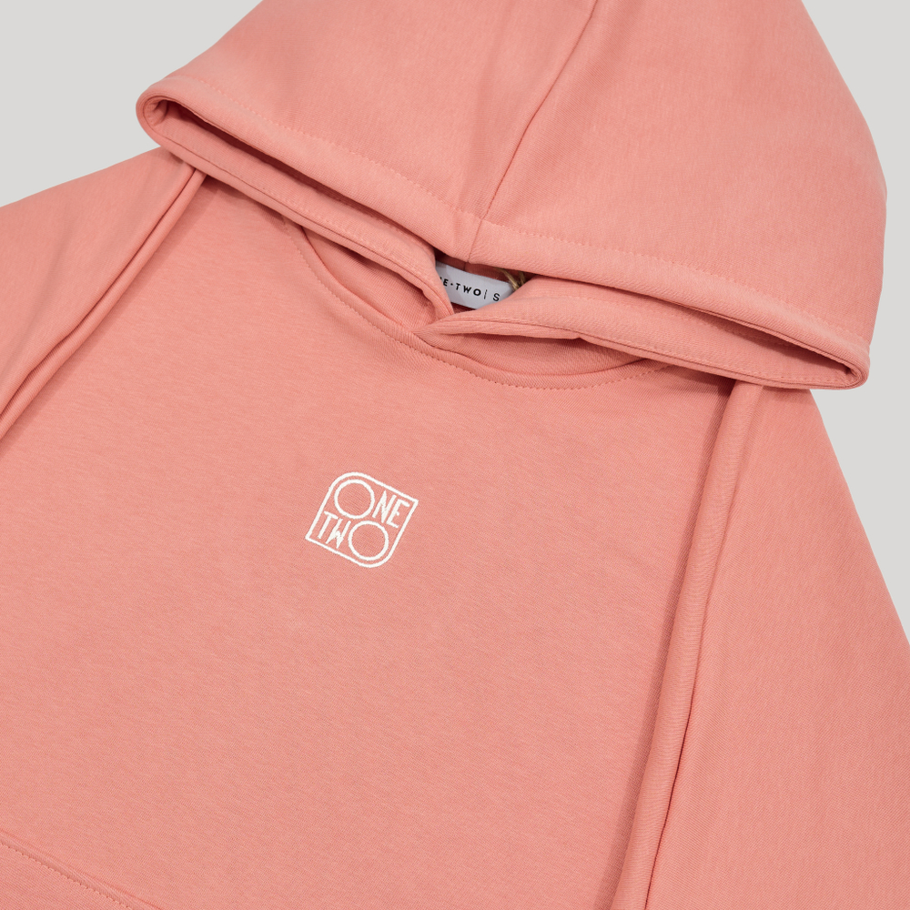 Hoodie LOGO Coral Haze