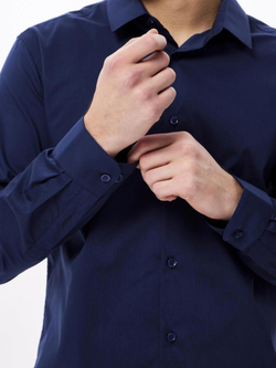 Сорочка GREG 240/238/NB/SZR STRETCH "Однотон."