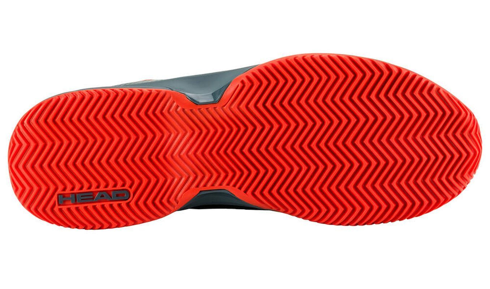 Мужские кроссовки теннисные Head Revolt Evo 2.0 Clay - dark grey/orange