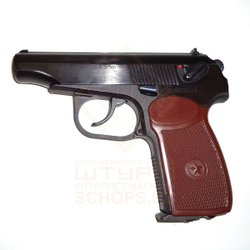 Пистолет пневматический Baikal MP-654K-22 с фальшглушителем