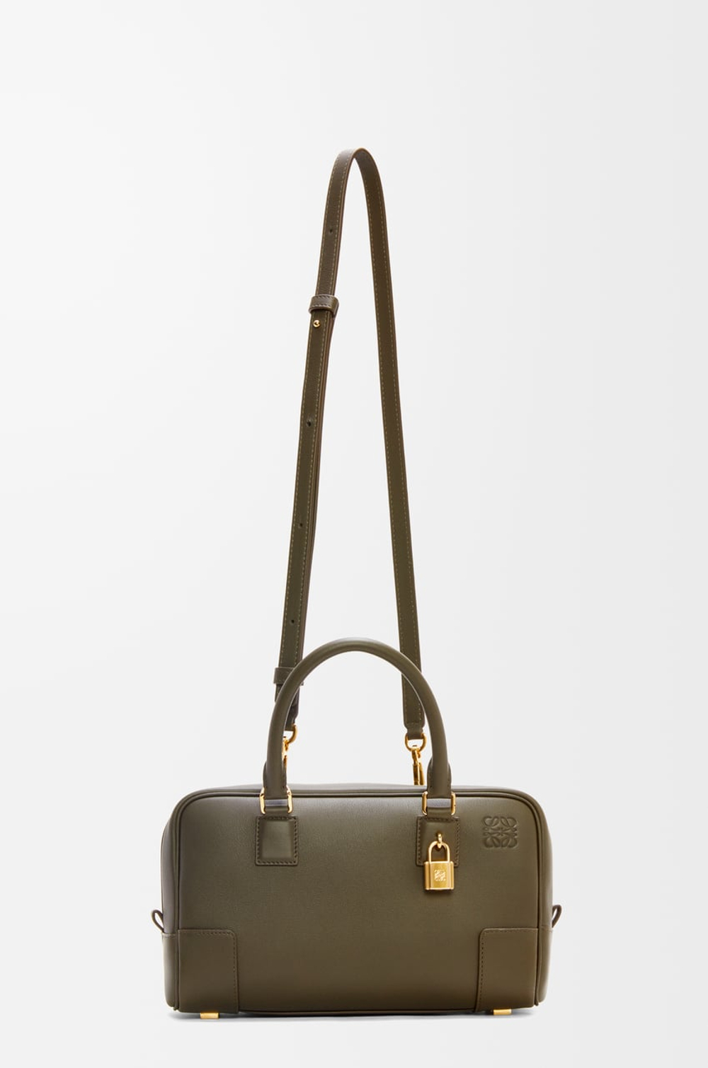 Loewe Сумка Amazona 23 из телячьей кожи наппа, темный хаки