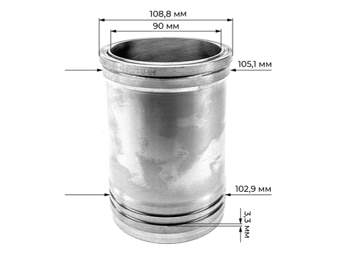 Комплект поршневой группы D-90 мм для двигателя R190
