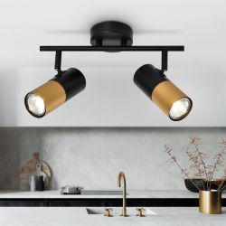Светильник настенно-потолочный спот Rivoli Belladonna 7073-702 2 х GU10 15 Вт поворотный | Споты-Подсветки