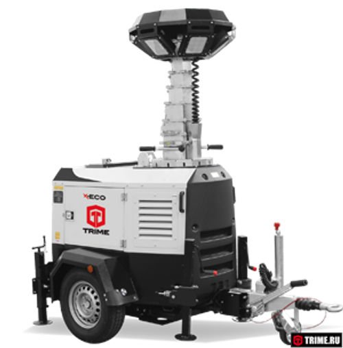 Осветительная вышка TRIME X-Eco ANTI-GLARE 6x150W 48V LED - [8.5 м / Kubota]