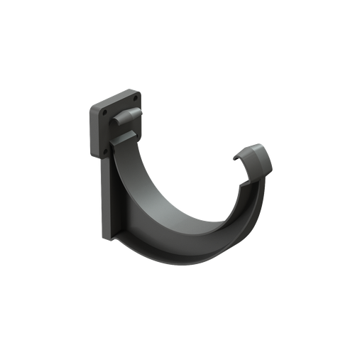 Кронштейн желоба ПВХ Графит LUX