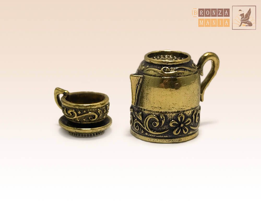 наперсток Кофейник с чашкой с магнитом