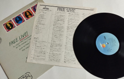 Винтажная виниловая пластинка LP Free Live (Japan 1978) (No Obi) NM