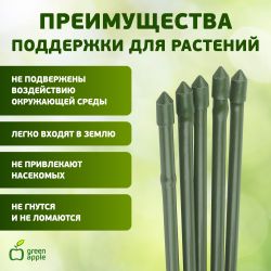 GCSB-11-75 GREEN APPLE Поддержка металл в пластике стиль бамбук 75cм o 11мм 5шт (Набор 5 шт) | GREEN APPLE