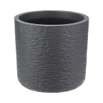 Кашпо СЛАНЕЦ D200мм 3,4л с вставкой Графитовый (комплект 12 шт)