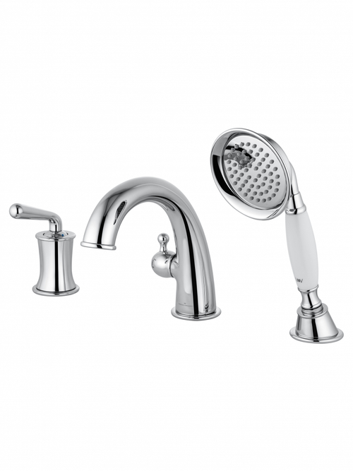 Смеситель на борт ванны WONZON & WOGHAND STEAM, Хром (WW-88659008-CR)