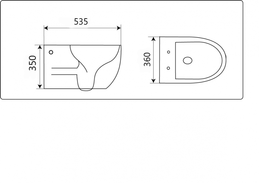 Унитаз подвесной CeramaLux 2196 -2