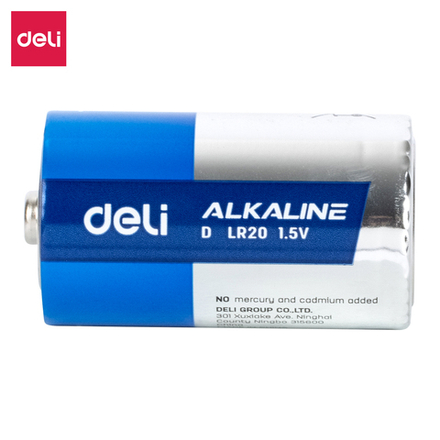 Батарейка LR20 (D) Deli, блистер, цена за 1шт