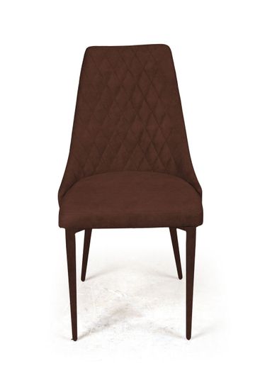 Стул CONNOR LUXE, бархат коричневый 12/конус