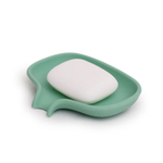 Мыльница с носиком для слива мятная