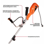 Триммер эл. PTR 2000-EL (2000Вт,ранцевый ремень, велосипед. рукоятка, разъемная штанга,нож+леска)