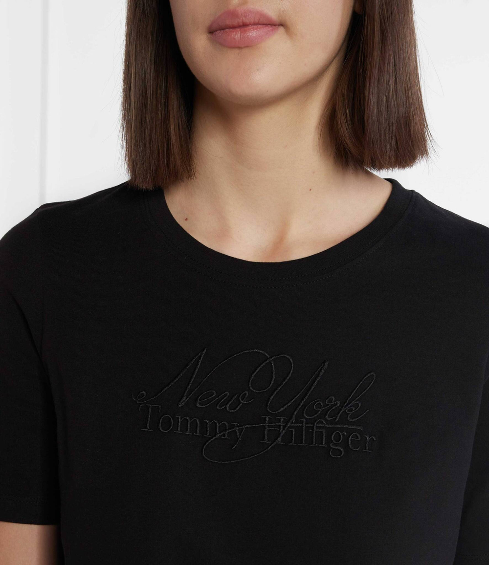 Футболка REG BRUSHED CTN NY C-NK SS Tommy Hilfiger - черный(WW0WW37351)