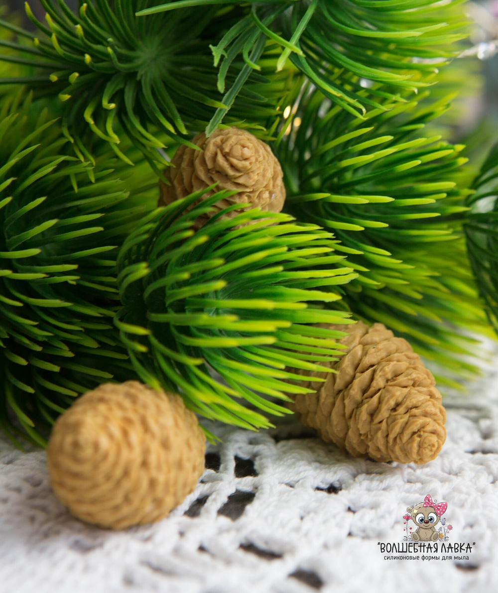 Силиконовая форма Шишки 2 шт