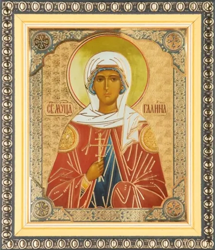 Икона "Галина Коринфская" 10х12 в раме 13х15