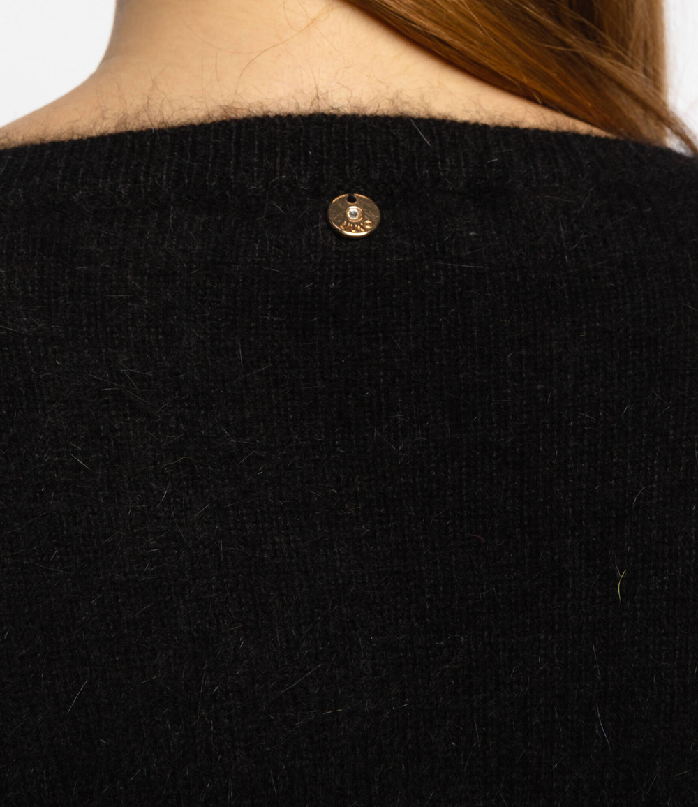 Хлопковый свитер Liu Jo - черный(CF1170 MA97L)