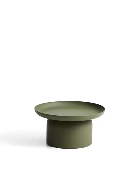 Уличный столик Arcola из зеленого алюминия, диаметр 70 см