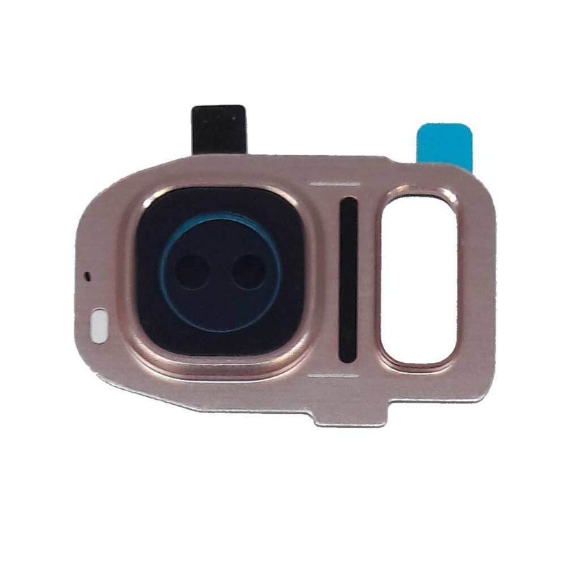 Стекло камеры для Samsung Galaxy s7 / s7 edge (SM-G930F / SM-G935F) Rose Gold на рамке