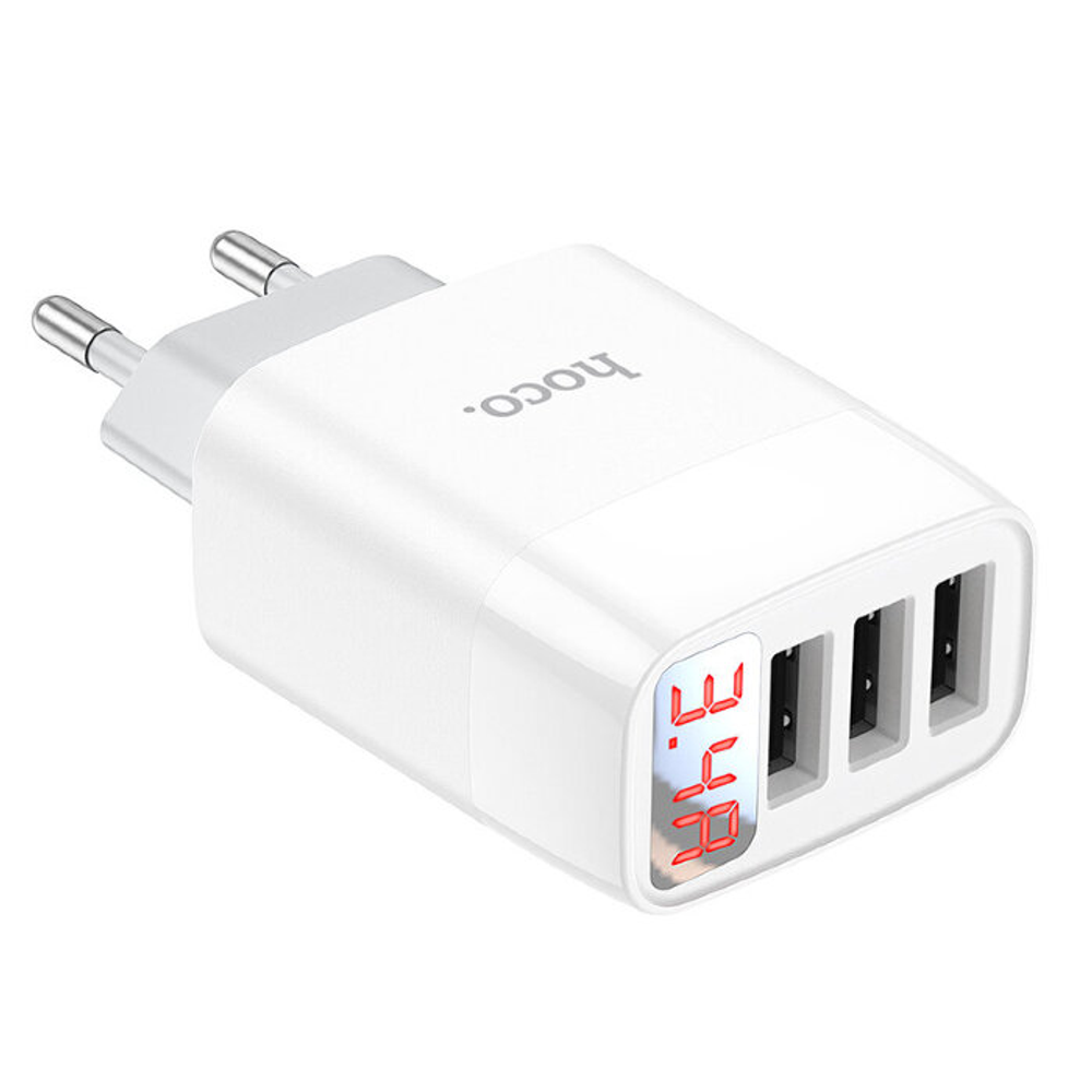 C93A Easy charge 3-port digital display charger(EU)
