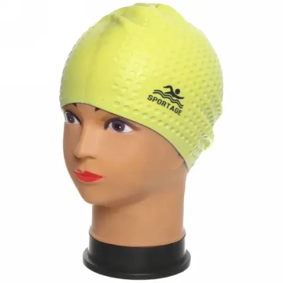 Шапочка для плавания силиконовая Sportage Woman (микс цветов)