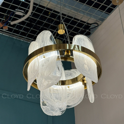 Подвесной светильник Cloyd COLD P1 / Ø30 см - латунь (арт.11516)