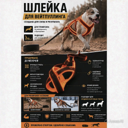 Шлейка для вейтпуллинга (стандарт, классика)