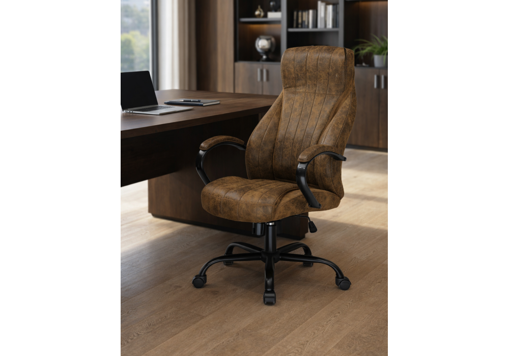 Офисное кресло Woodville Raker коричневый, черный