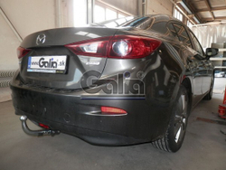 Фаркоп оцинкованный Galia M135A для Mazda 3 седан 2013-(паспорт и сертификат в комплекте)(без электрики)