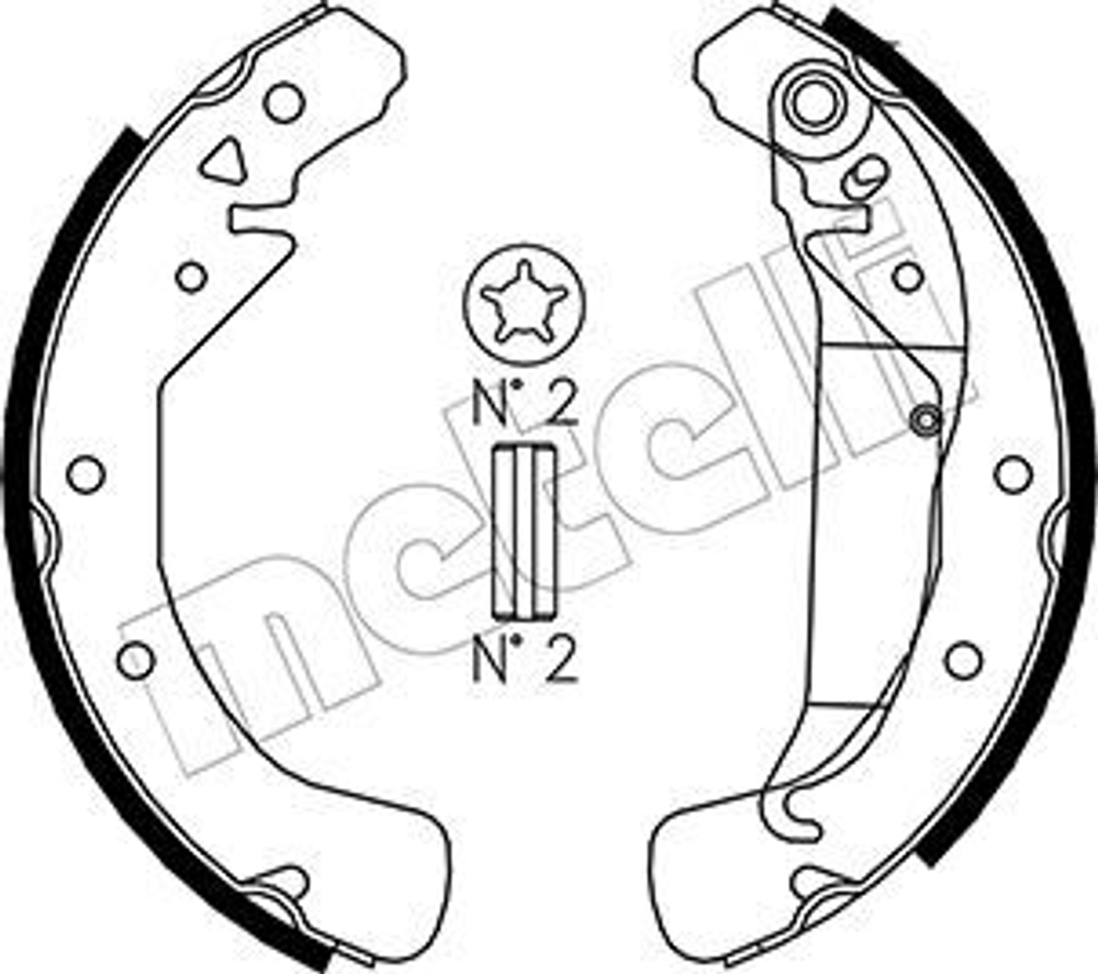 METELLI - 530311-MEE - Brake Shoe Set