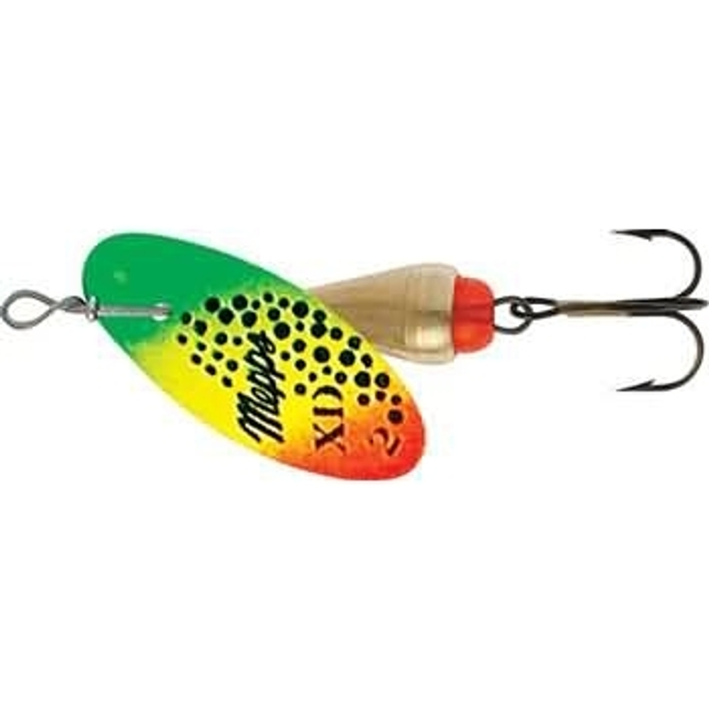 Блесна вращающаяся Mepps XD TRI FLUO, 2, G/Tiger