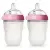 Набор из 2 бутылочек для кормления Comotomo Natural Feel Baby Bottle 250 мл Розовый