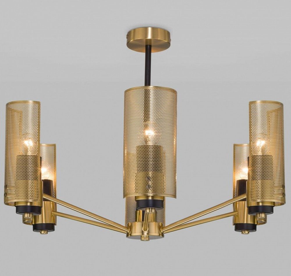 Люстра на штанге Eurosvet Grino 70139/6 латунь