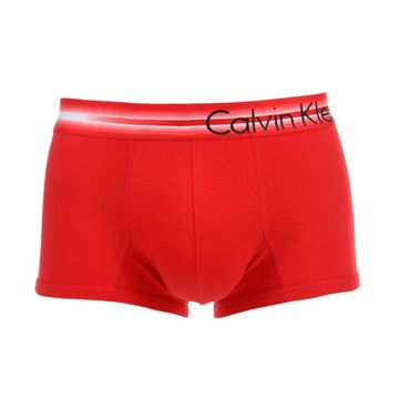 Мужские трусы боксеры красные набор 4 в1 Calvin Klein  CK52457