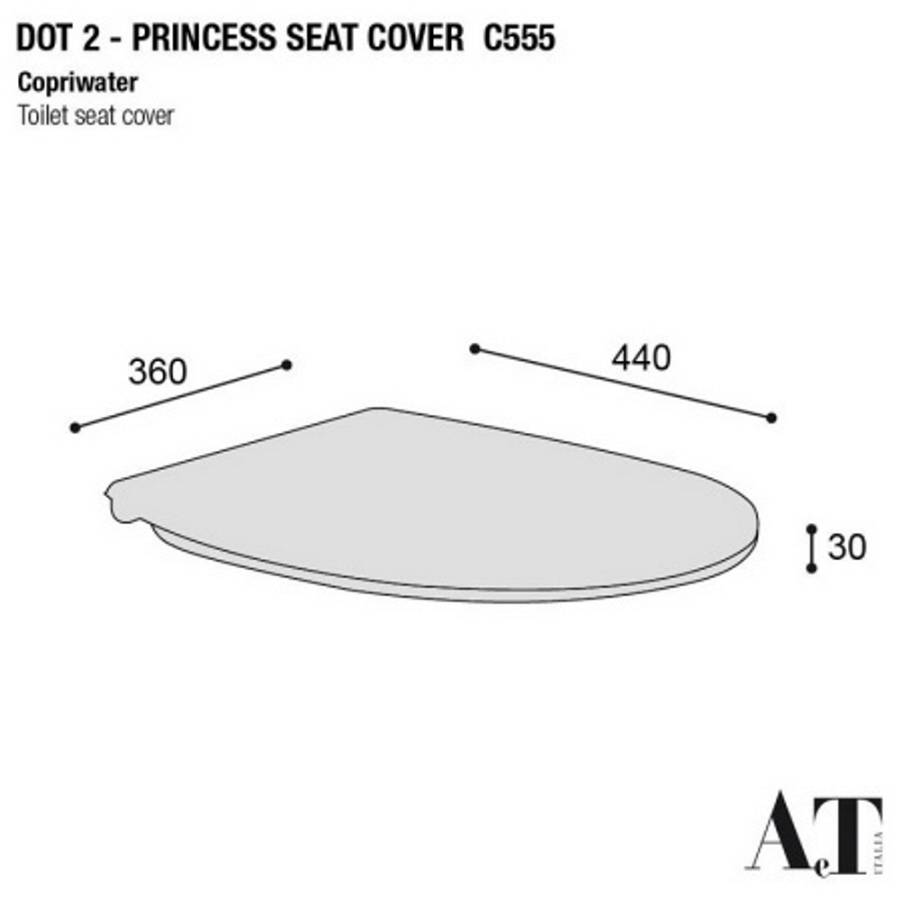 Крышка-сиденье для унитаз c микролифтом SoftClose AeT Dot 2.0 цвет горчица