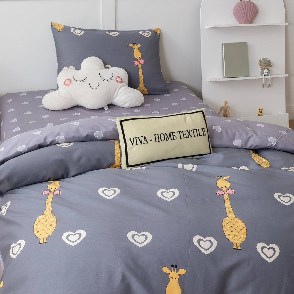 Комплект постельного белья на резинке Сатин Люкс KIDS 100% хлопок CDKR054