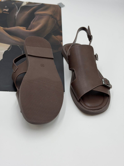 Босоножки женские натуральная кожа арт. PEAG 126-5 цвет "коричневый"