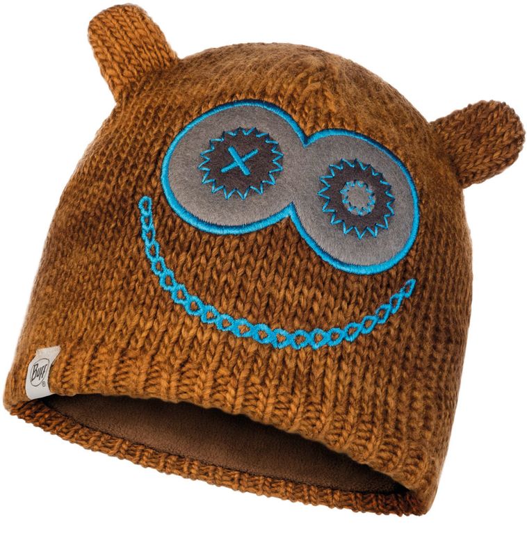 Шапка вязаная с флисом детская Buff Hat Knitted Polar Monster Tundra Khaki Фото 1