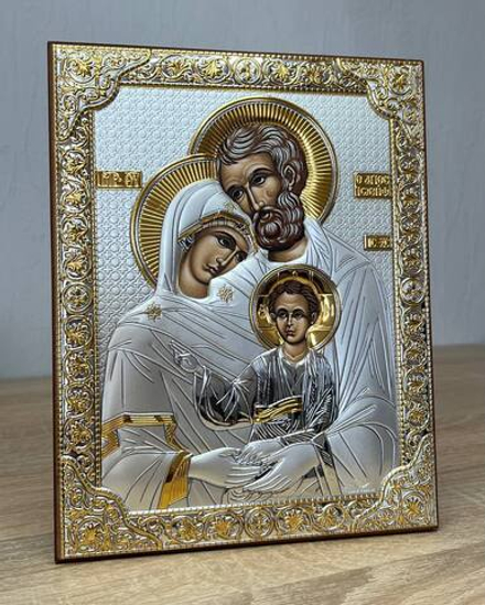 Св. Семейство, икона прямоугольная без рамки, красное дерево 120х160