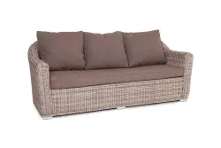 "Фабриция" диван из искусственного ротанга трехместный, цвет серый