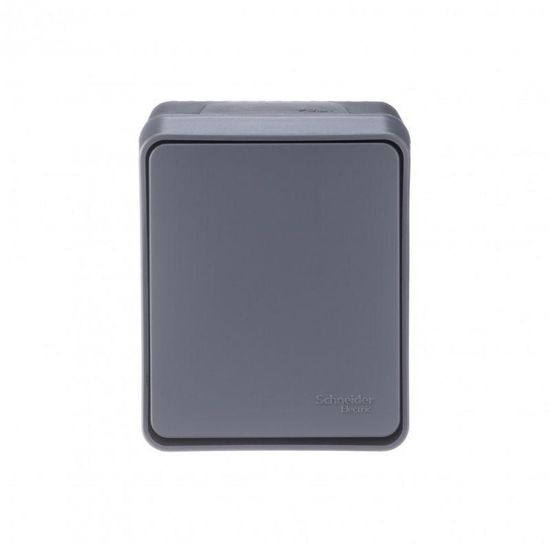 Переключатель проходной 1-кл. ОП AtlasDesign PROFI IP54 10AX антрацит SE ATN544061